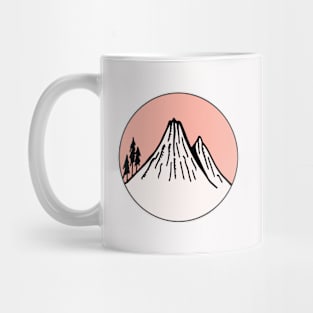 Mountains Sketch V10 Mug